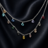 Collar Doble Lluvia de Cristales