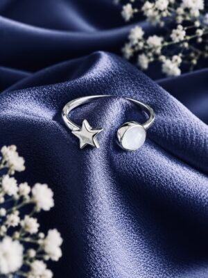 Anillo Estrella y Cuarzo
