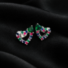 Aros Corazones Esmeralda 💚