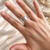 Anillo Adaptable Espejismo Chunky