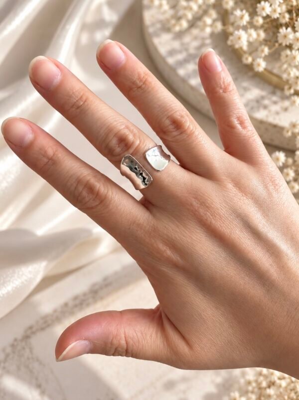 Anillo Adaptable Espejismo Chunky