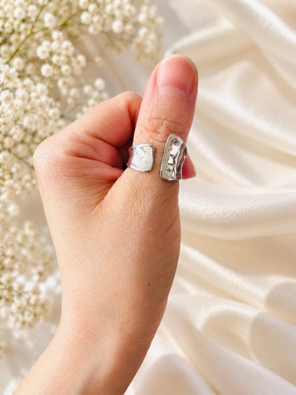 Anillo Adaptable Espejismo Chunky