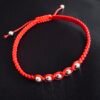 IMG_4171 Pulsera de Hilo Rojo con Esferas