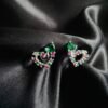 Aros Corazones Esmeralda 💚