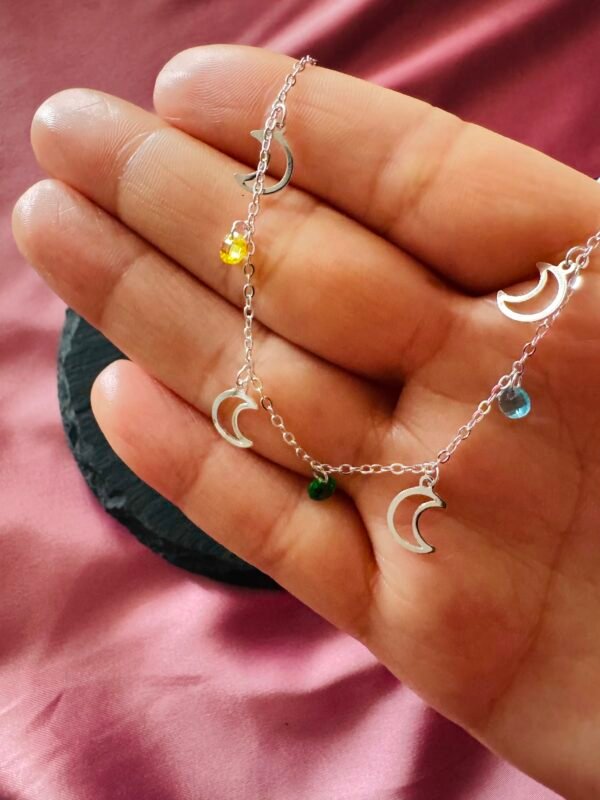 Tobillera Lunas y Cristales